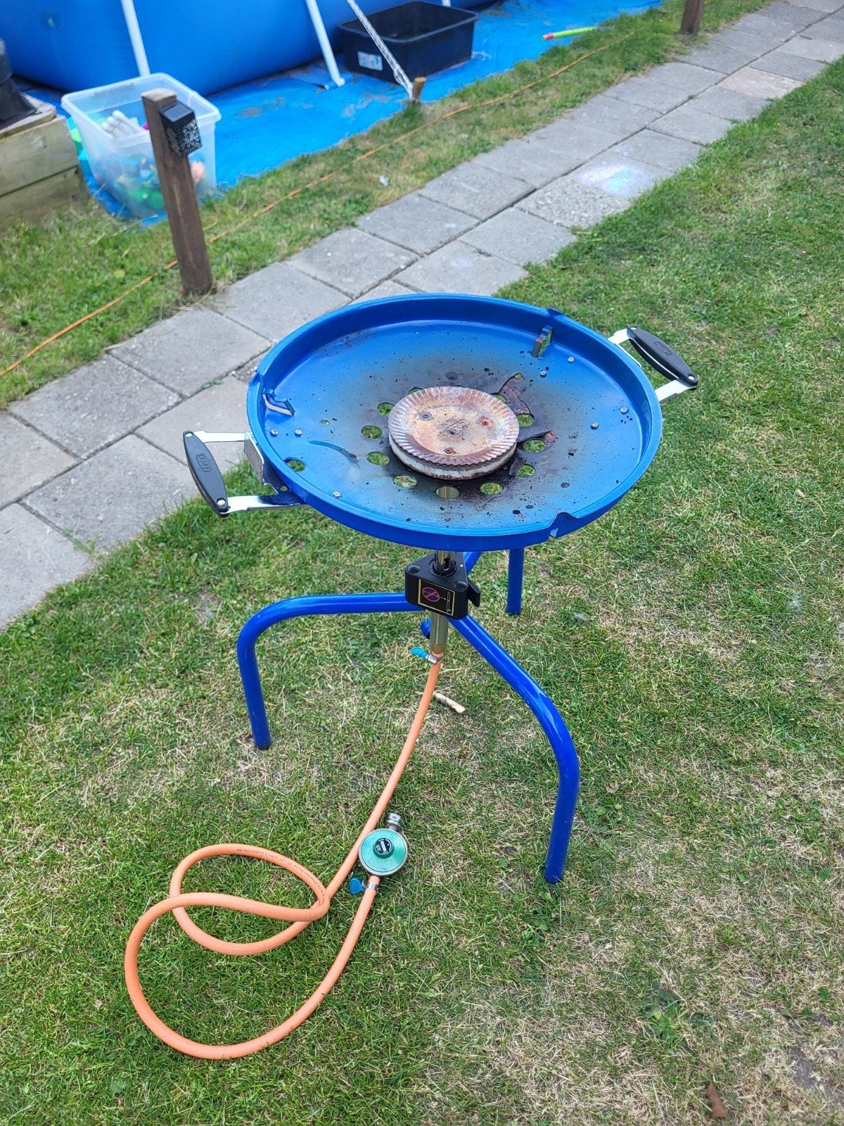 skottelbraai, Ophalen, Gebruikt, Cadac skottel