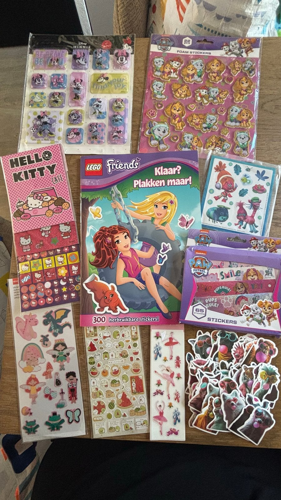 Groot Meisjes Sticker Pakket: Disney, Paw Patrol, Hello Kitt, Ophalen of Verzenden, Nieuw, Strip of Tekenfilm