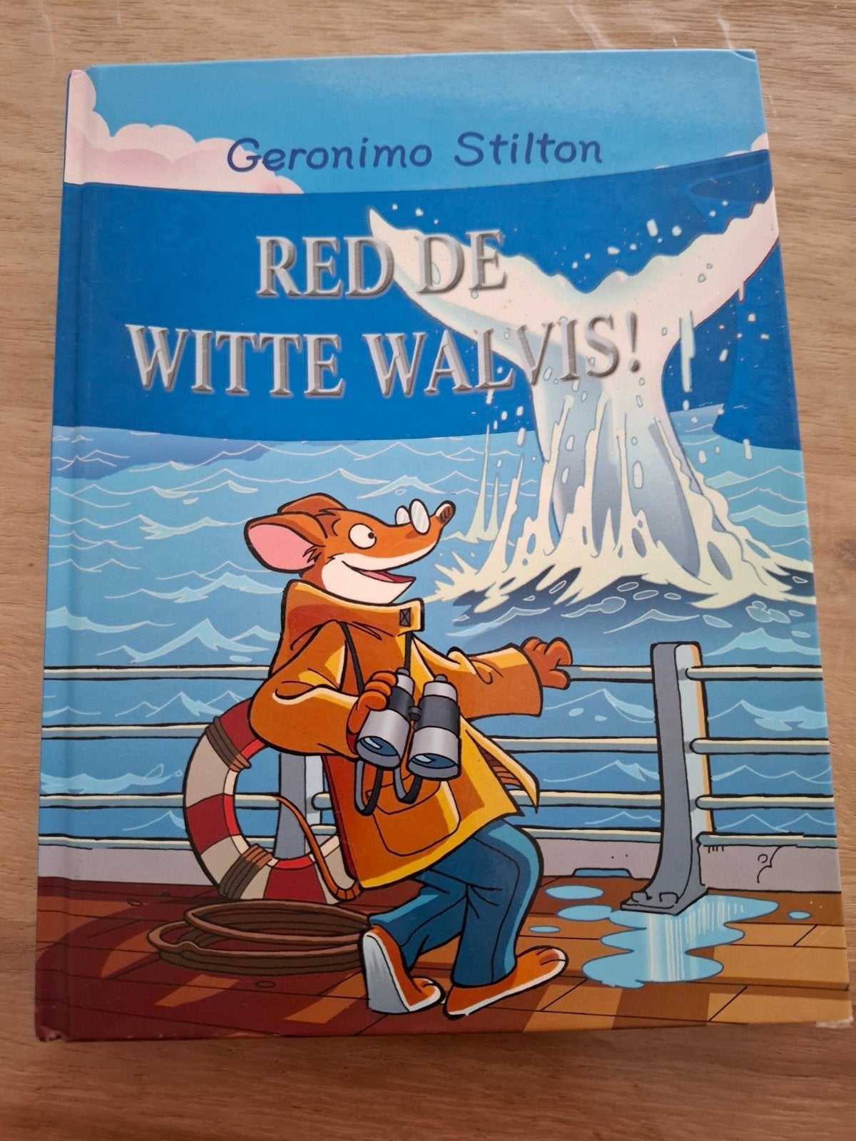 Geronimo Stilton - Red de witte walvis, Ophalen of Verzenden, Gelezen, Geronimo Stilton, Fictie algemeen