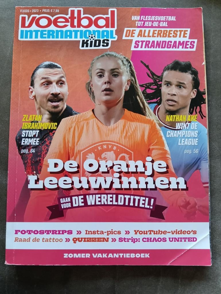 Voetbal International Kids 2023 - Oranje Leeuwinnen WK, Ophalen of Verzenden, Gelezen, Sport en Vrije tijd