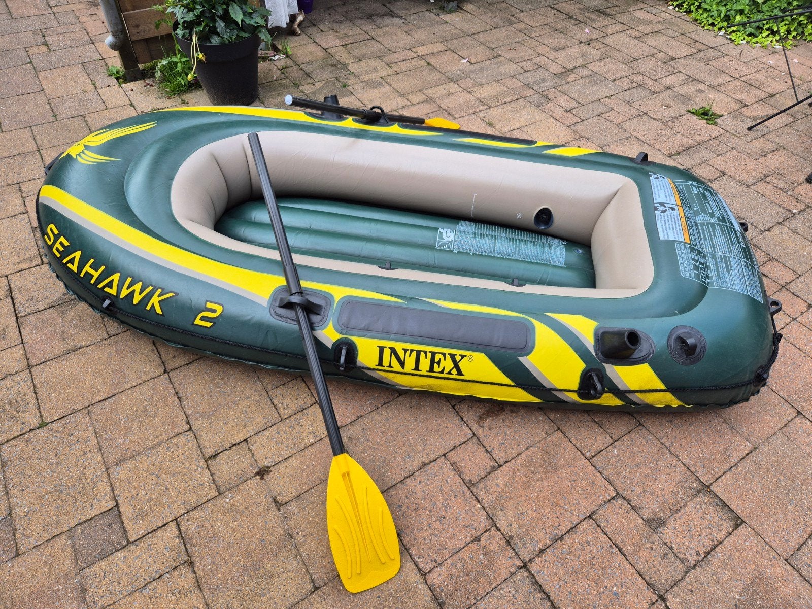 Intex Seahawk roeiboot incl. peddels, Ophalen of Verzenden, Zo goed als nieuw, Twee personen, Overige typen