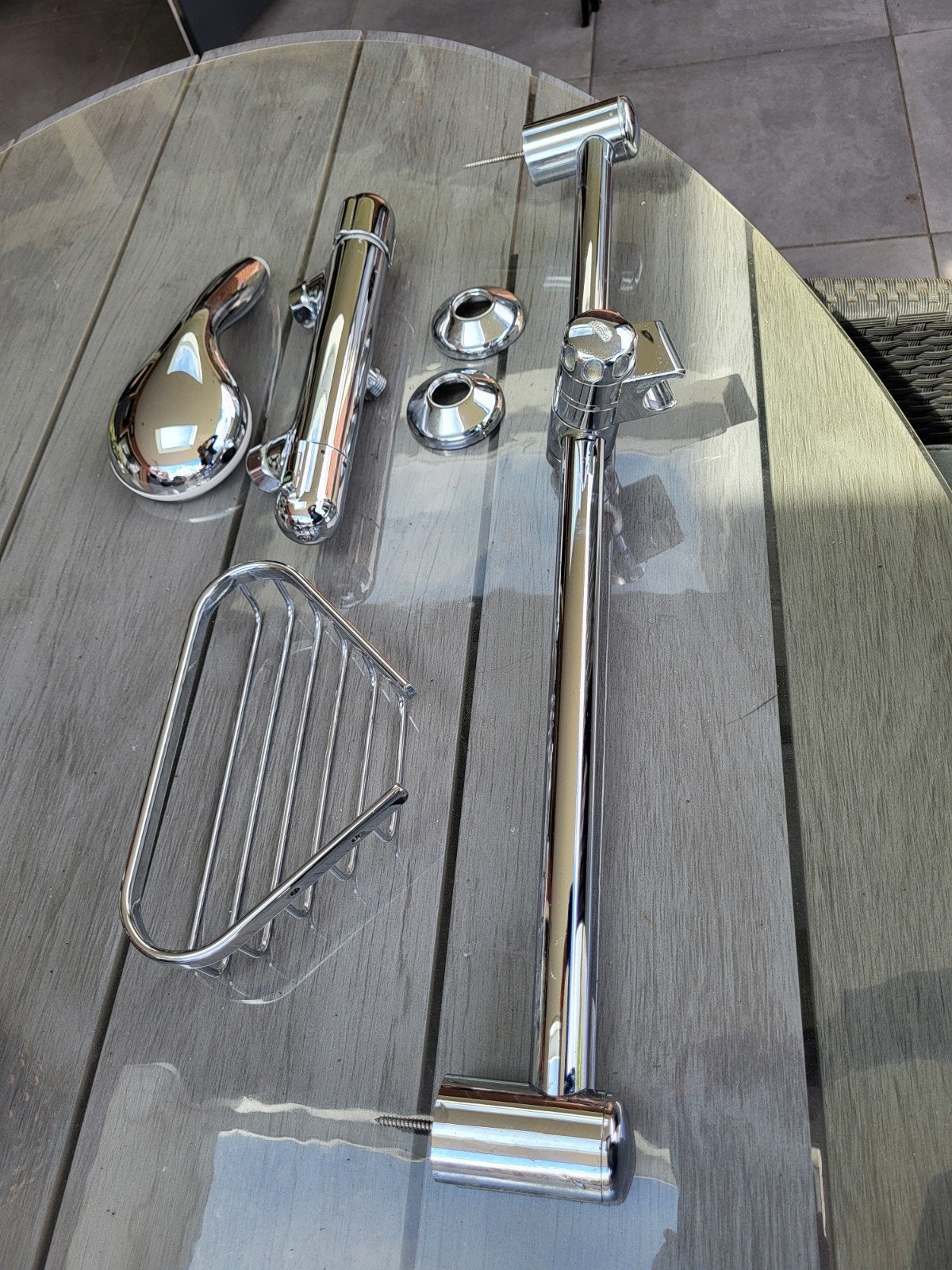 Complete Grohe thermostatische douchemengkraan set., Ophalen of Verzenden, Douche