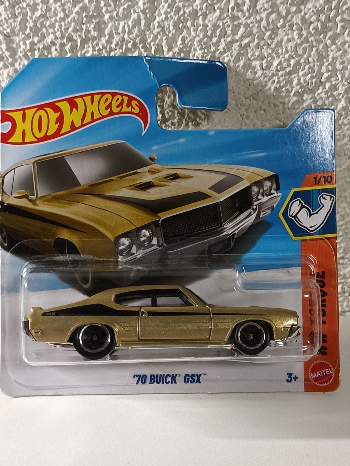 Hot Wheels '70 Buick GSX Goud - Nieuw in verpakking, Ophalen of Verzenden, Nieuw