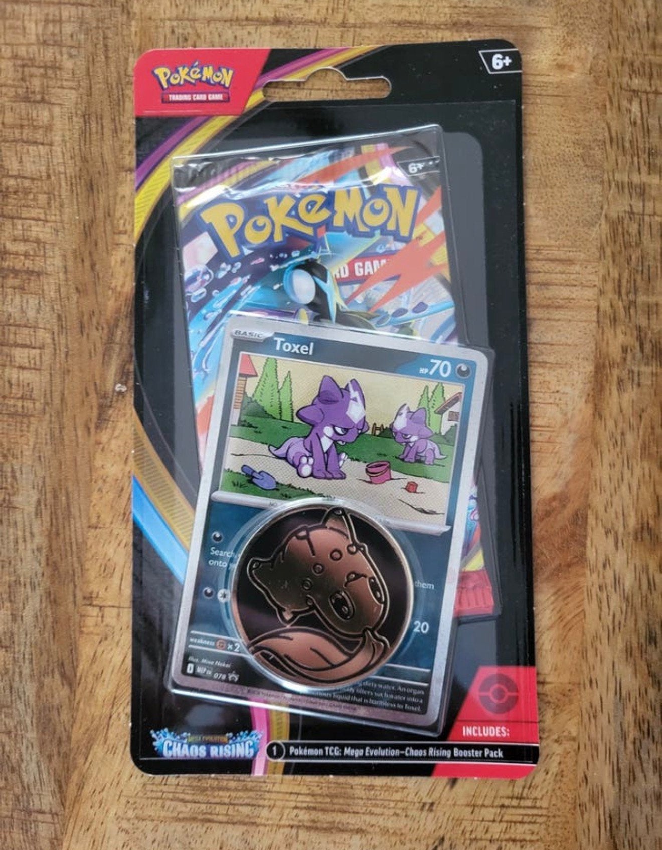 Pokemon Chaos Rising Checklane Blister Toxel promo, Ophalen of Verzenden, Zo goed als nieuw