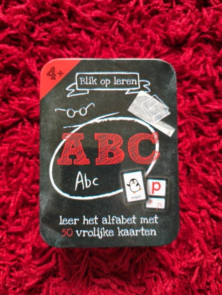 Blik op leren alfabet vanaf 4 jaar, Kinderen en Baby's, Speelgoed | Educatief en Creatief, Ophalen of Verzenden, Gebruikt