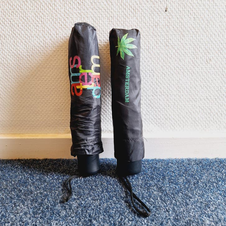 2x Amsterdam Paraplu (Inklapbaar)