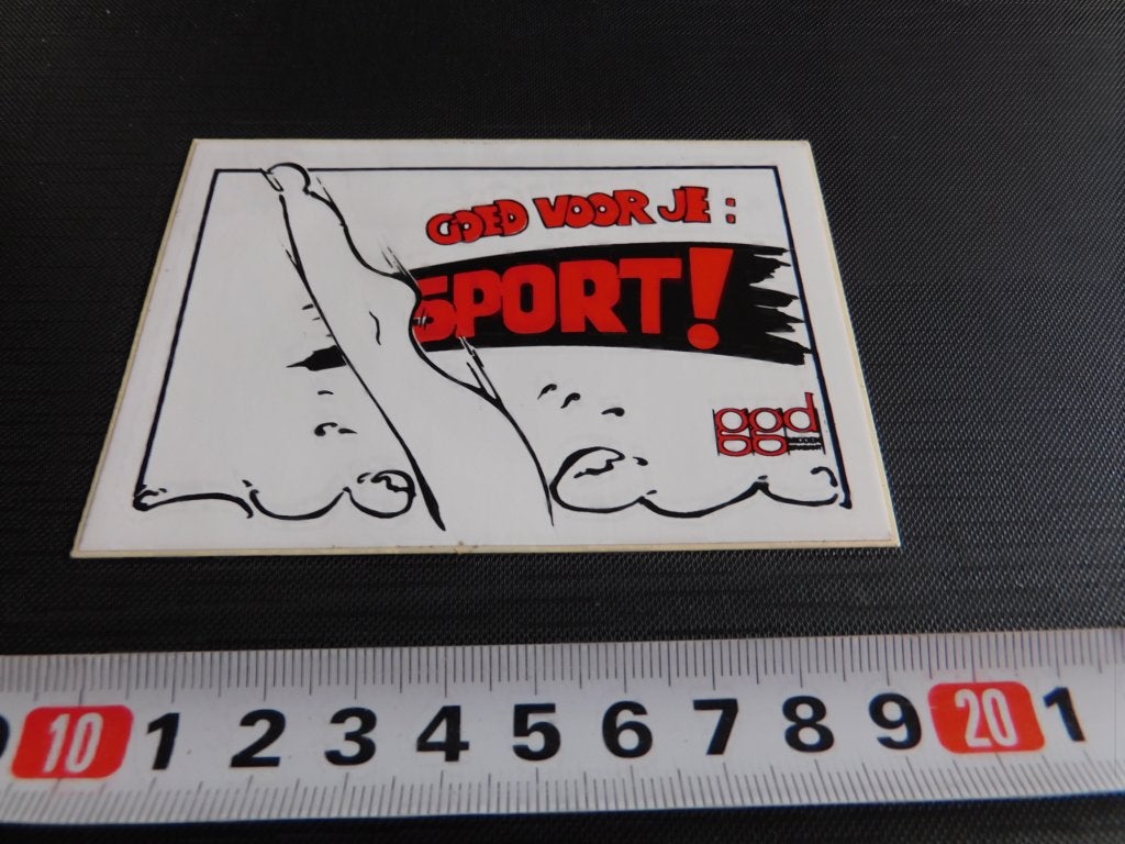 sticker GGD Midden Brabant Goed voor je: SPORT !  zwemmen, Ophalen of Verzenden, Zo goed als nieuw