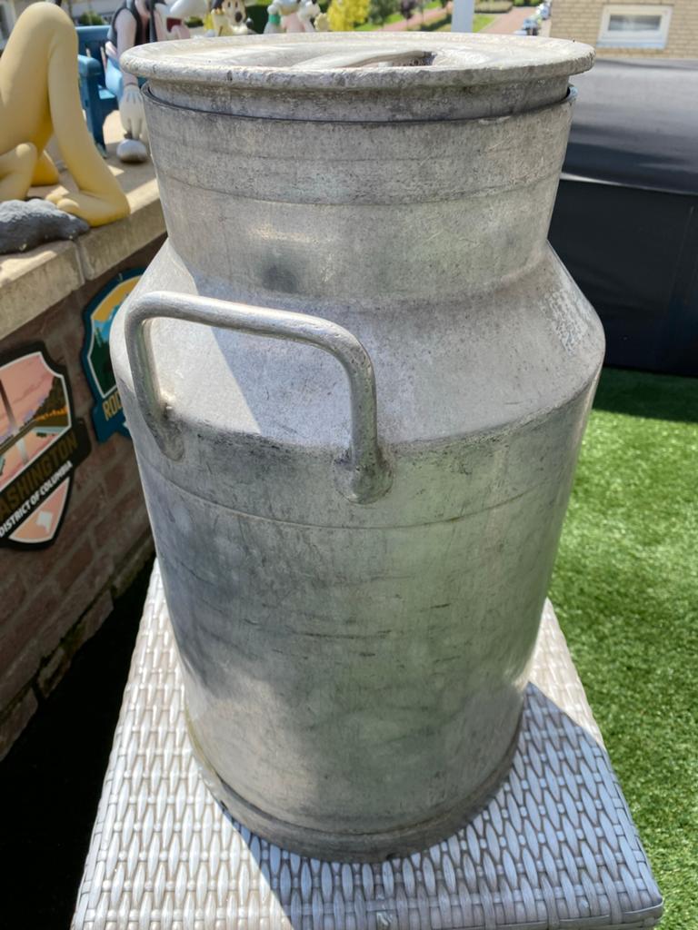 aluminium melkbus met deksel - Decoratief, Ophalen