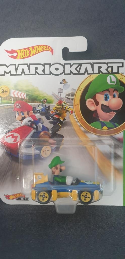 Mariokart "Luigi, Mach 8" Hot Wheels 1:64, Christian@diecastcompany.nl, Auto, Diecast Company, Nieuw