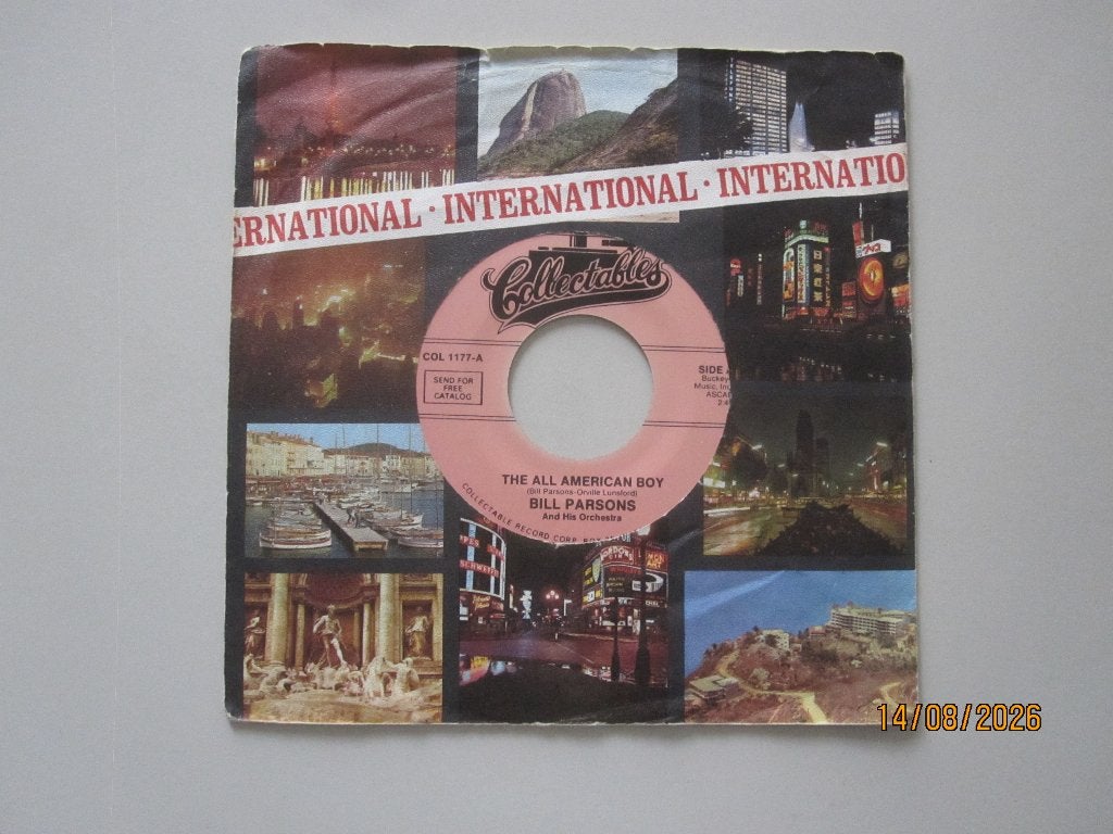 BILL PARSONS and his Orchestra - the all american boy - 7", Cd's en Dvd's, Gebruikt, 7 inch, Ophalen of Verzenden, Rock en Metal