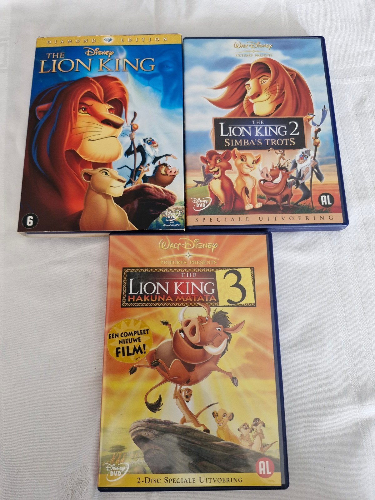 The Lion King, Cd's en Dvd's, Dvd's | Tekenfilms en Animatie, Gebruikt, Tekenfilm, Bonusmateriaal, Nederlands
