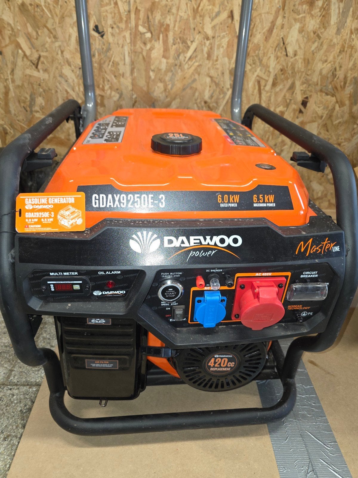 Daewoo GDAX9250E-3 Benzine Generator 6.0 kW, Ophalen