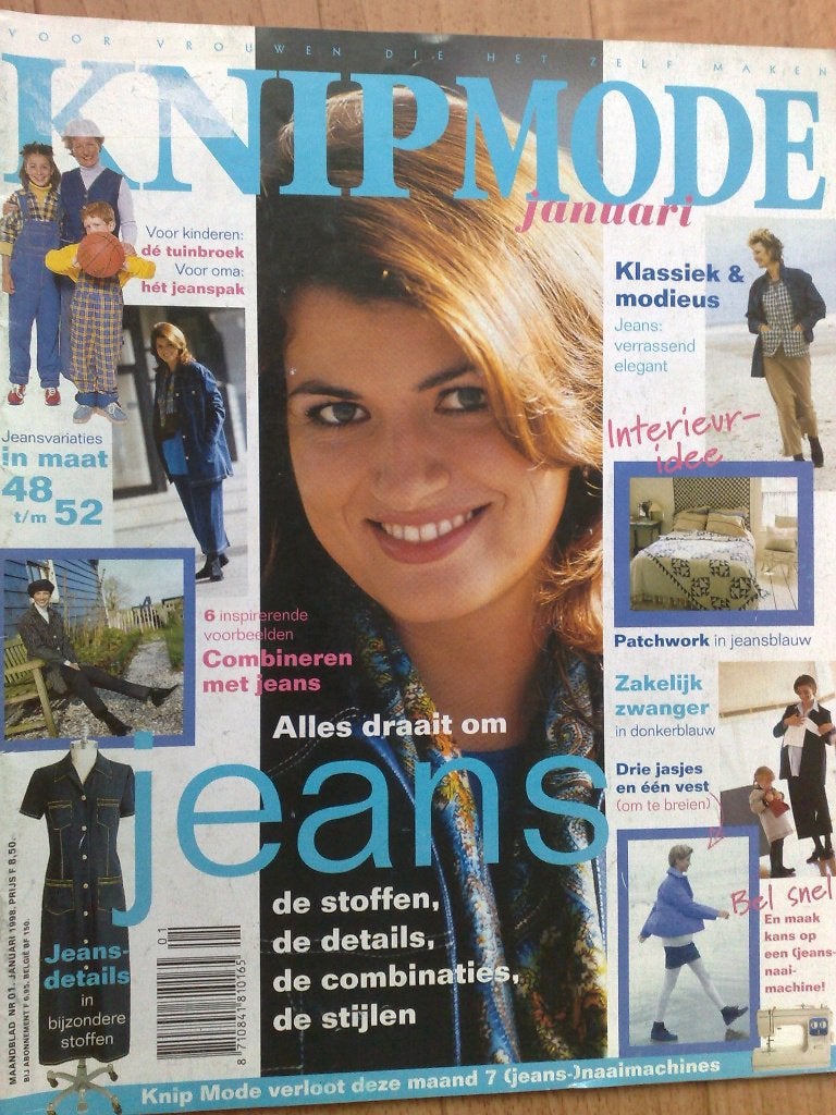 12 x Knipmode kledingpatronen uit jaargan 1998, Hobby en Vrije tijd, Kledingpatronen, Verzenden, Gebruikt, Vrouw, Knipmode