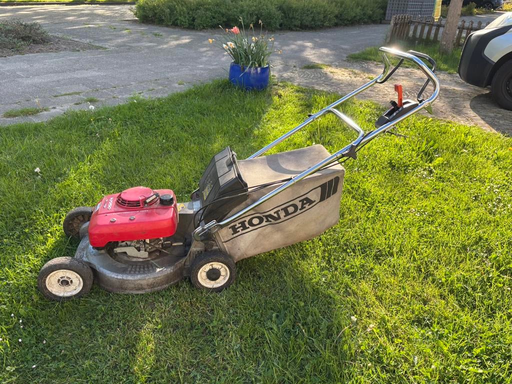 Honda HR1950, motor loopt super netjes!!, Tuin en Terras, Ophalen, Cirkelmaaier, Gebruikt, 50 cm of meer