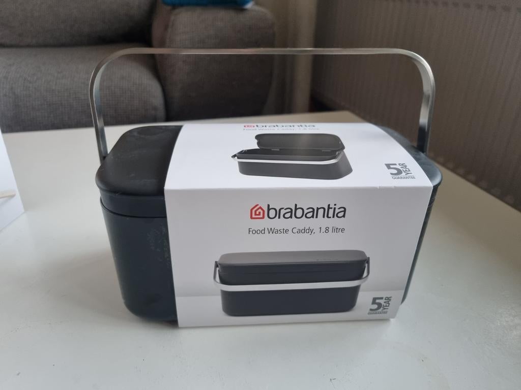 Brabantia aanrecht prullenbak 1,8L NIEUW, Ophalen of Verzenden, Nieuw
