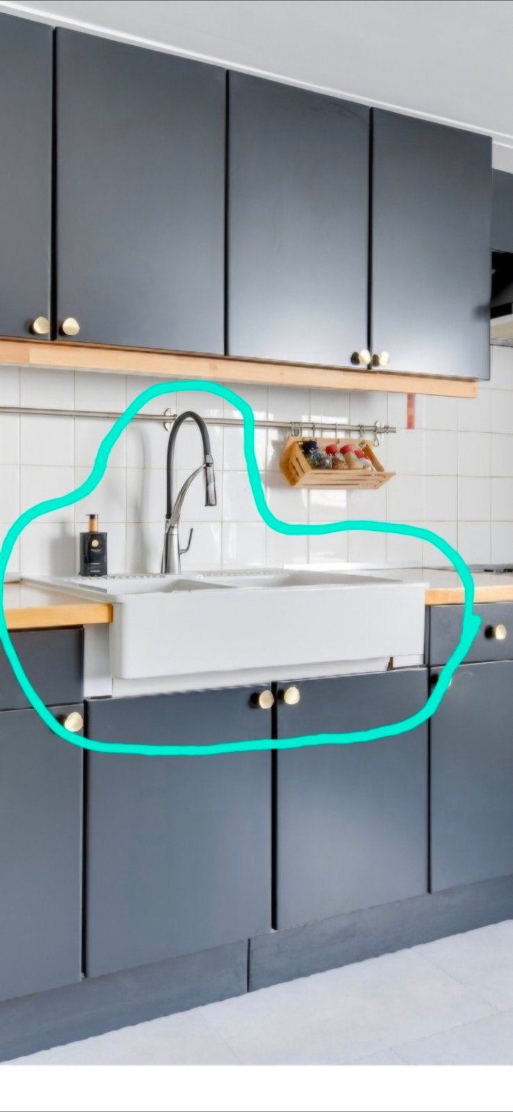 Stenen wasbak, Huis en Inrichting, Keuken | Keukenelementen, Ophalen, Gebruikt, 50 tot 100 cm, Minder dan 100 cm