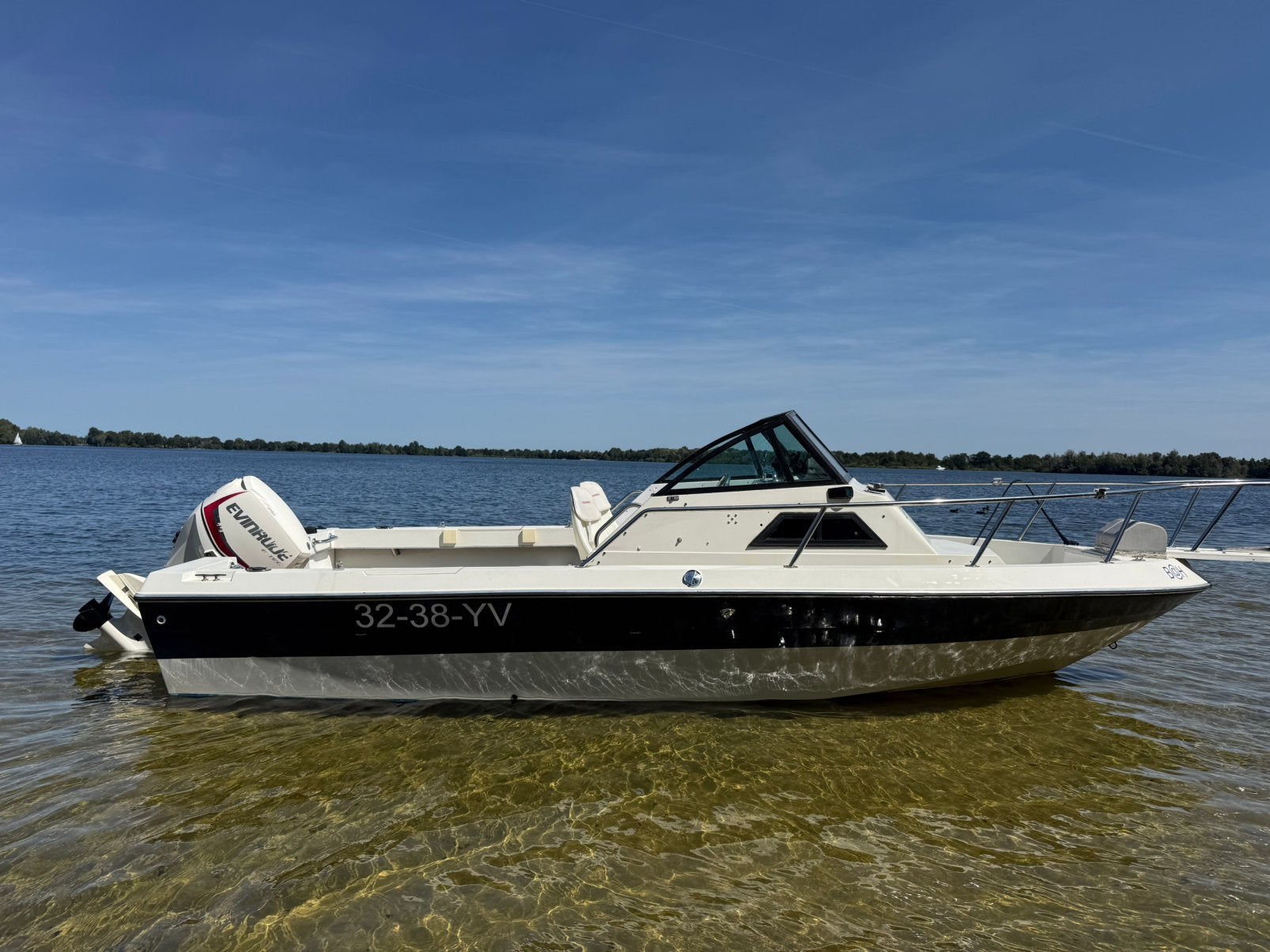 Chapparal 28 WA + Evinrude 75PK, Watersport en Boten, Gebruikt, Elektrische start, 75 pk, Ophalen
