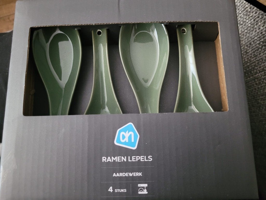 Ramen Lepels Groen Aardewerk, Overige typen, Nieuw, Ophalen of Verzenden, Albert Heijn