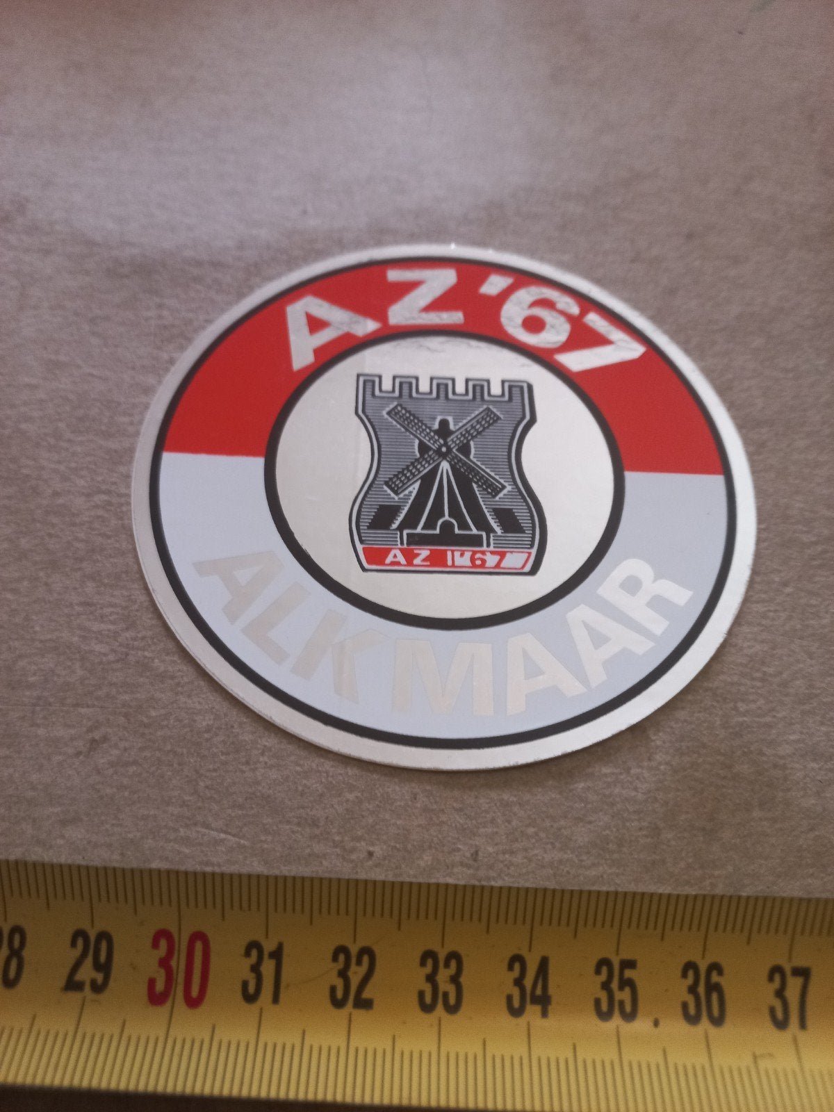 AZ '67 Alkmaar Sticker - Vintage Voetbalclub Logo, Ophalen of Verzenden