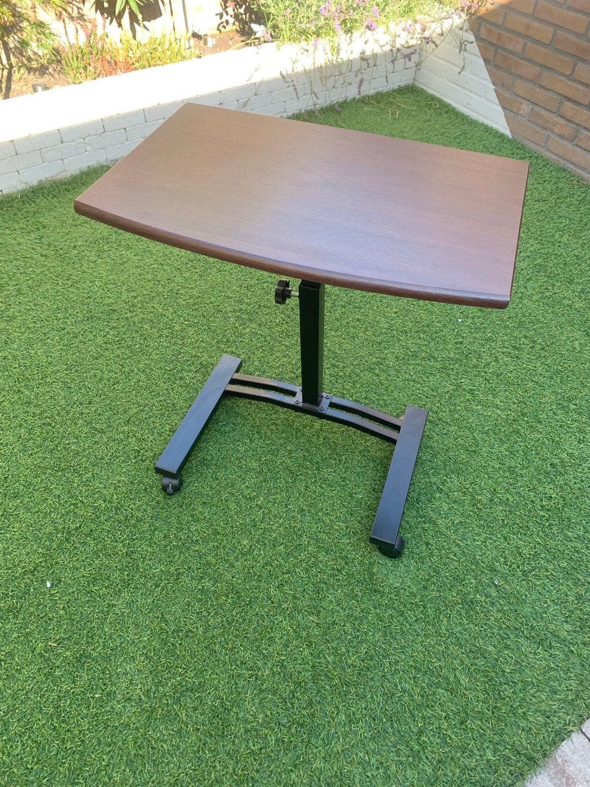 Verrijdbare bijzettafel/laptoptafel in hoogte verstelbaar, Ophalen, Metaal of Aluminium, Nieuw, 55 tot 75 cm