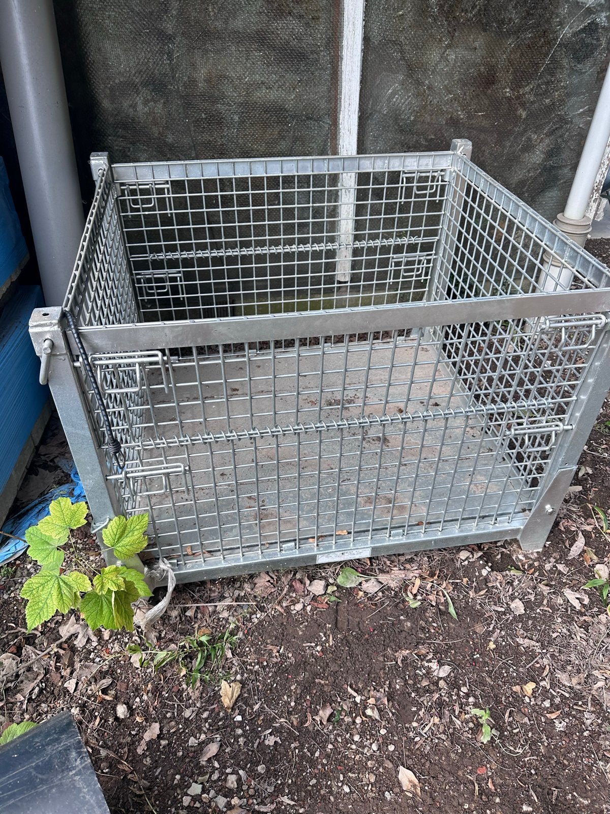Stalen bak krat 2x, Ophalen, Gebruikt, 100 cm of meer, Opvouwbaar