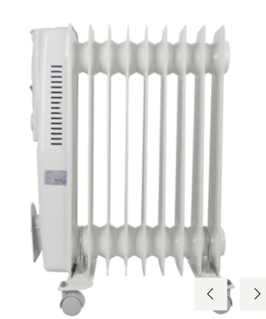 Oliegevulde Radiator 2000W Wit - Efficiënte Verwarming, Huis en Inrichting, Kachels, Ophalen, Oliekachel, Elektrisch, Nieuw