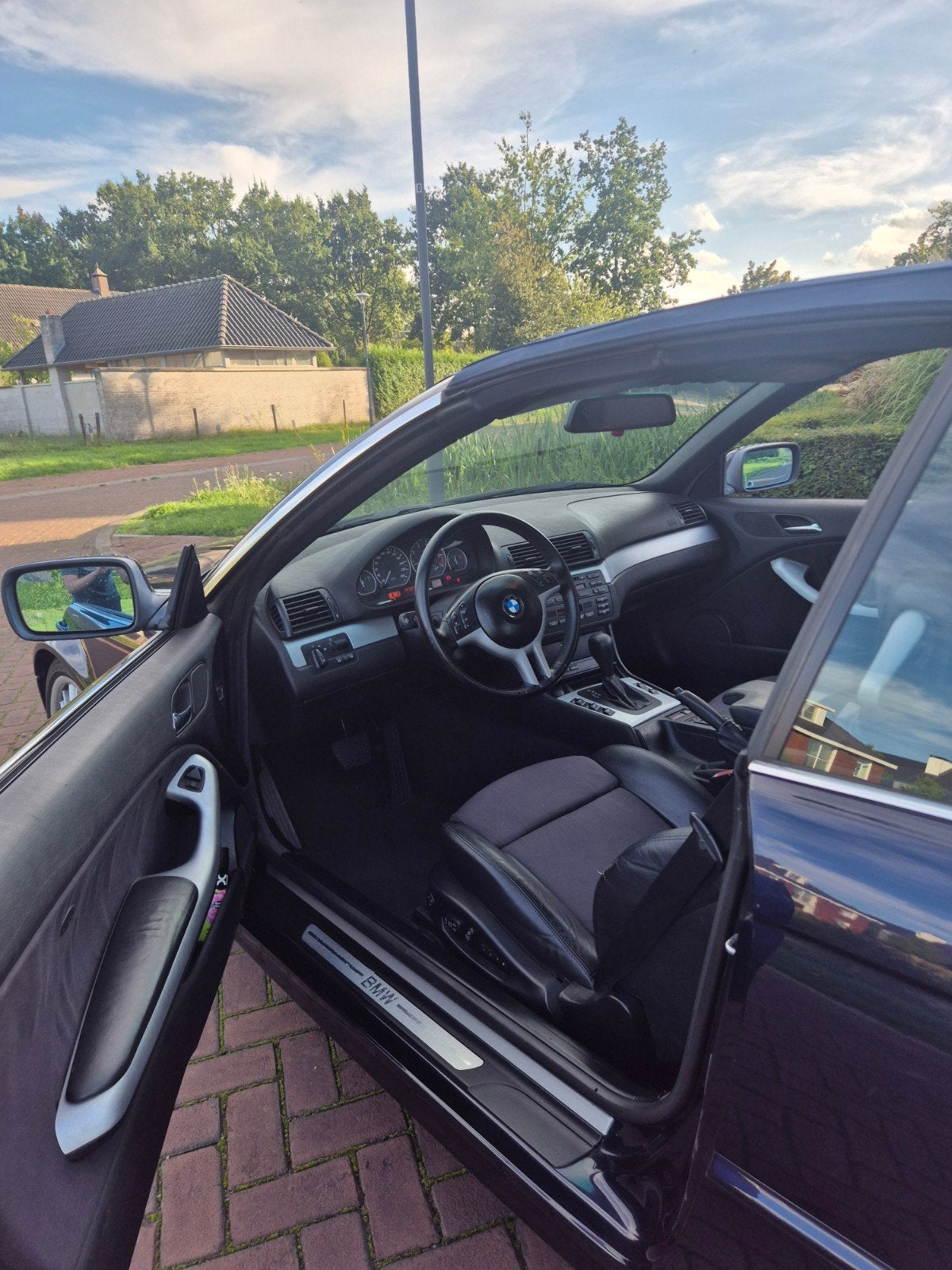 BMW 3-Serie 2.5 CI 323 Cabriolet AUT 2000 Blauw, Auto's, Automaat, Achterwielaandrijving, Parkeersensor, Zwart