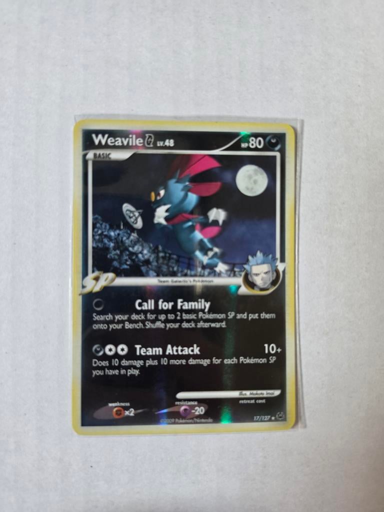 Pokémon Kaart: Weavile G Lv.48 (17/127) - Zo goed als nieuw, Ophalen of Verzenden, Zo goed als nieuw, Losse kaart, Foil