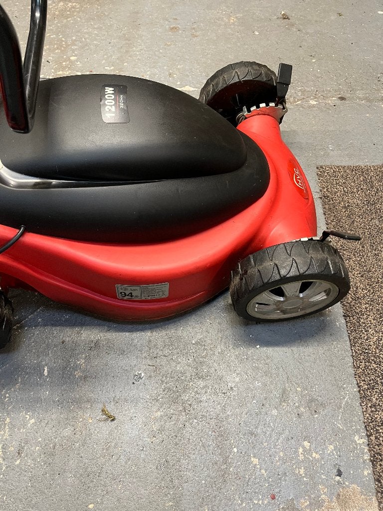 Grasmaaier elektrisch HVC EM380E, Cirkelmaaier, Gebruikt, Elektrische grasmaaier, Opvangbak