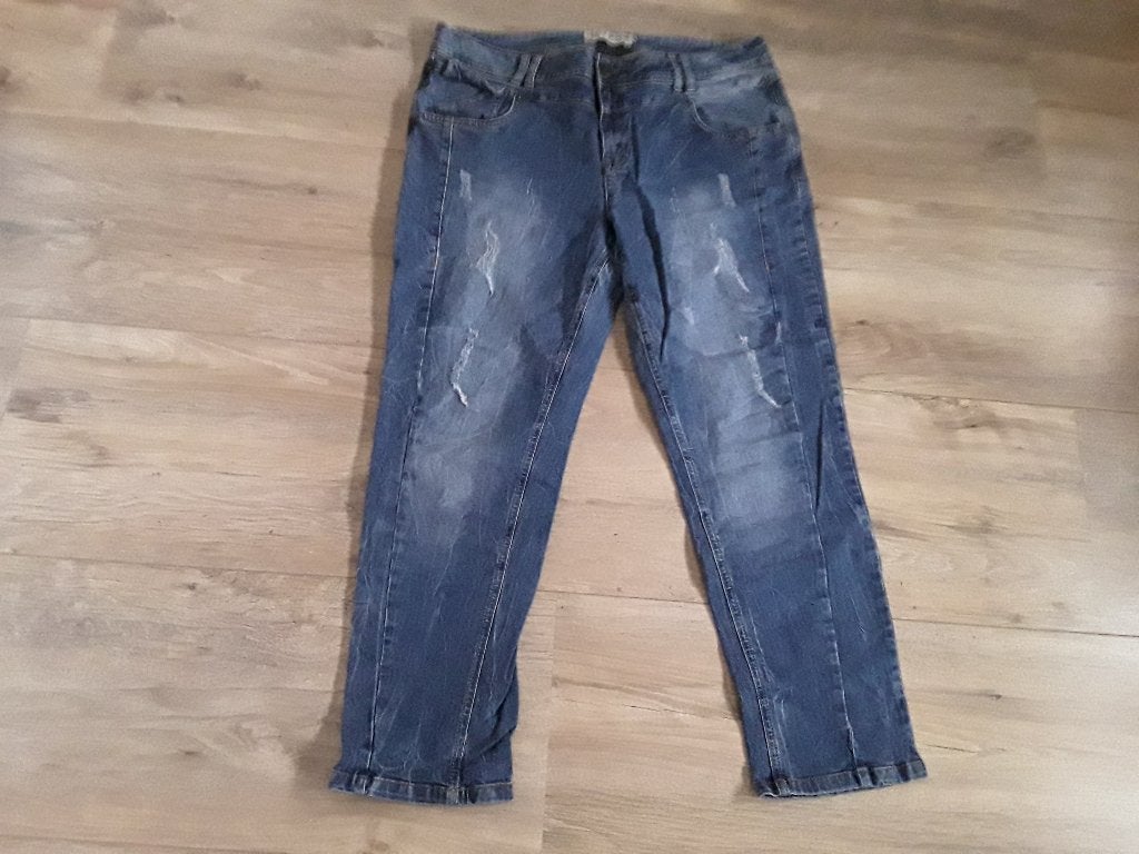 Miss Etam Fitt Jeans Licht Blauwe Enkel Spijkerbroek Maat 44, Blauw, Ophalen of Verzenden, Zo goed als nieuw, Miss Etam