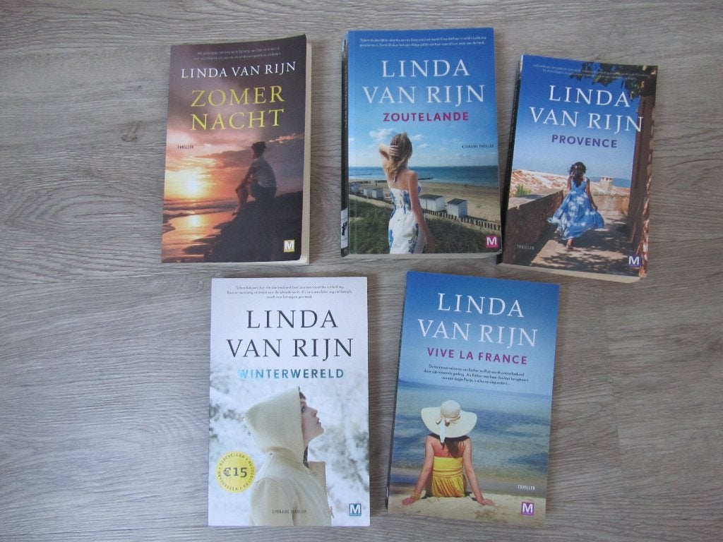 Thrillers van Schrijfster Linda van Rijn, Boeken, Ophalen of Verzenden, Gelezen, Linda van Rijn