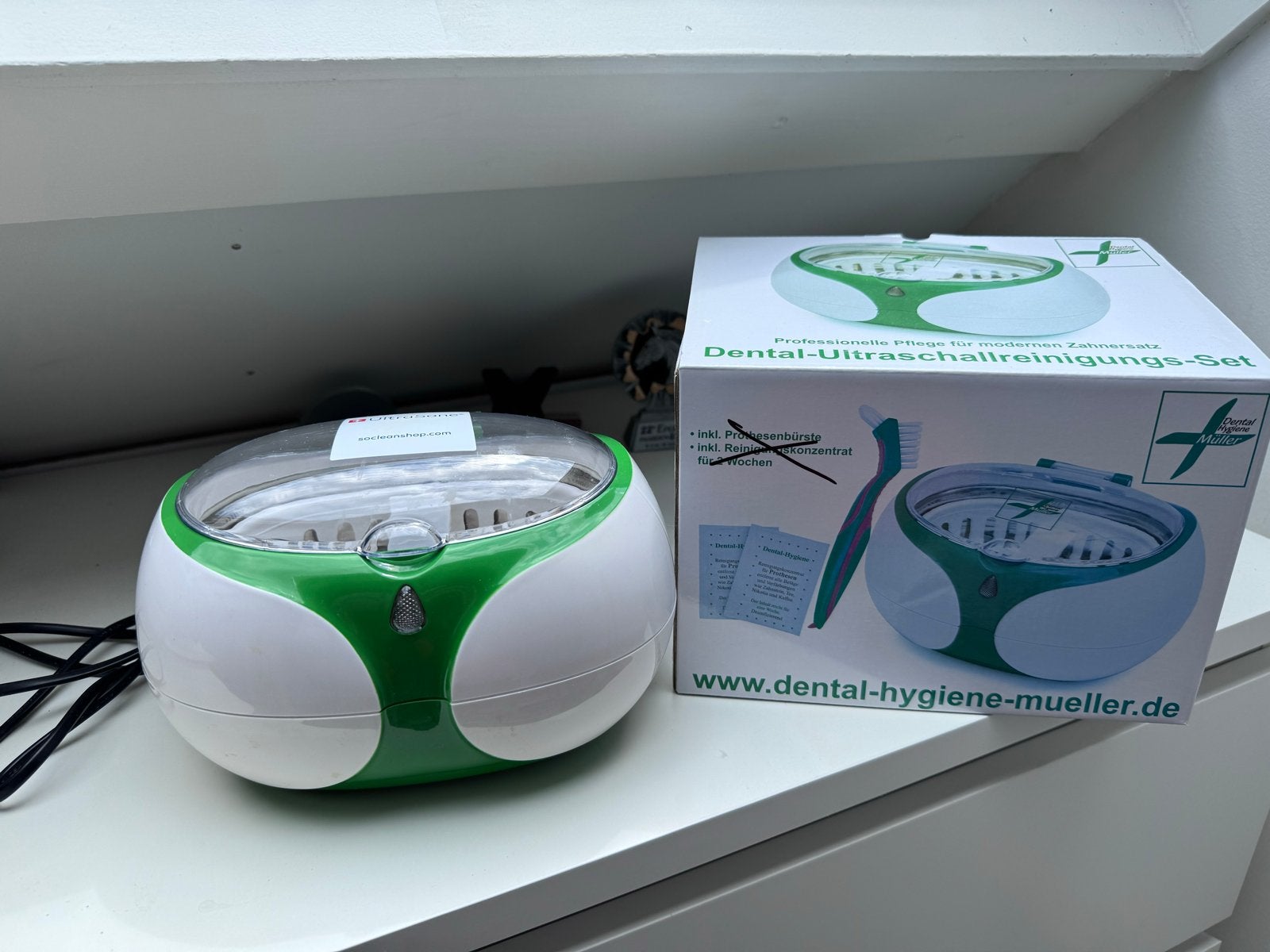 Dental Ultraschallreinigungs-Set voor mondhygiëne, Ophalen of Verzenden, Zo goed als nieuw, Mondverzorging
