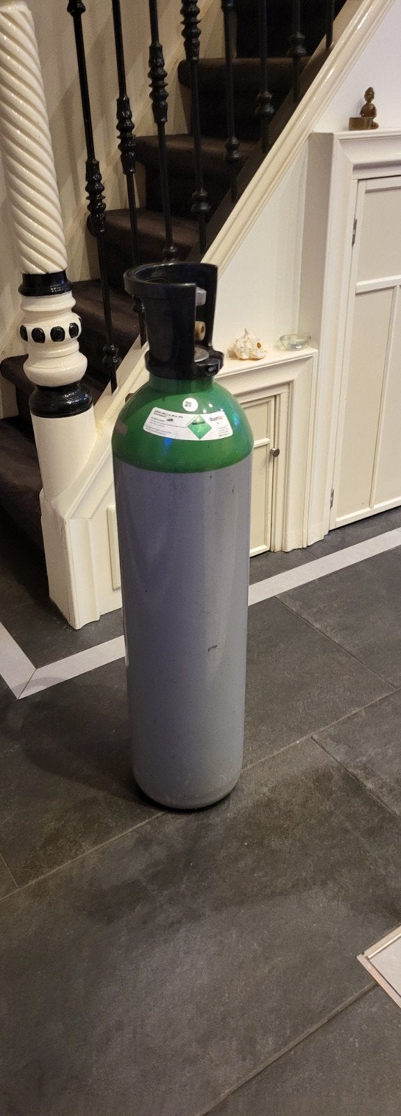 Argon gasfles 20L - SuperGas, Ophalen of Verzenden