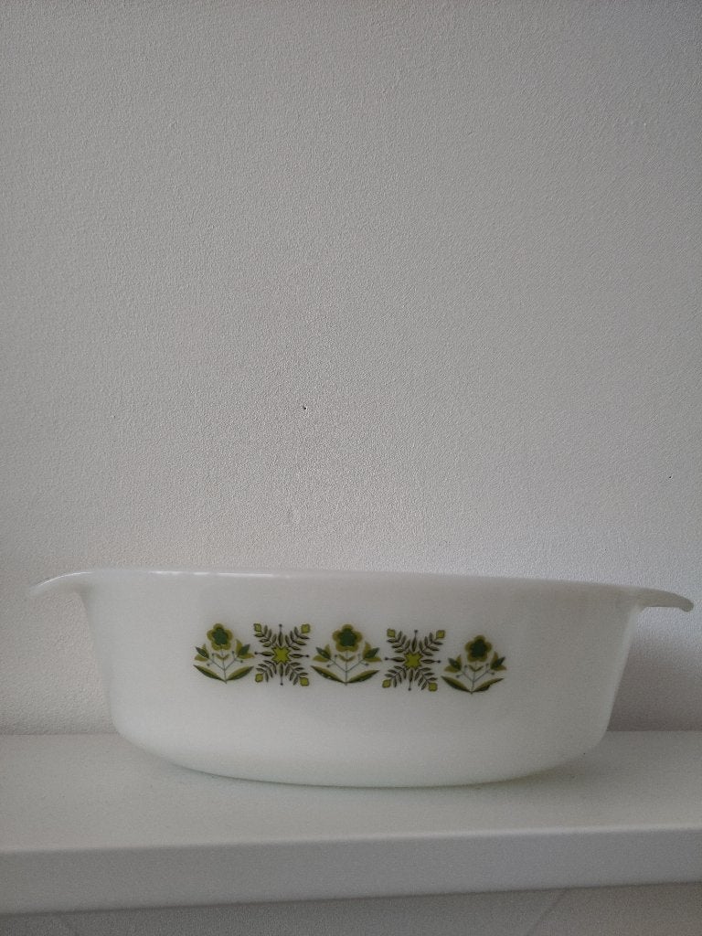 Vintage Fire-King Anchor Hocking Schaal Meadow Green, Ophalen of Verzenden, Huis en Inrichting