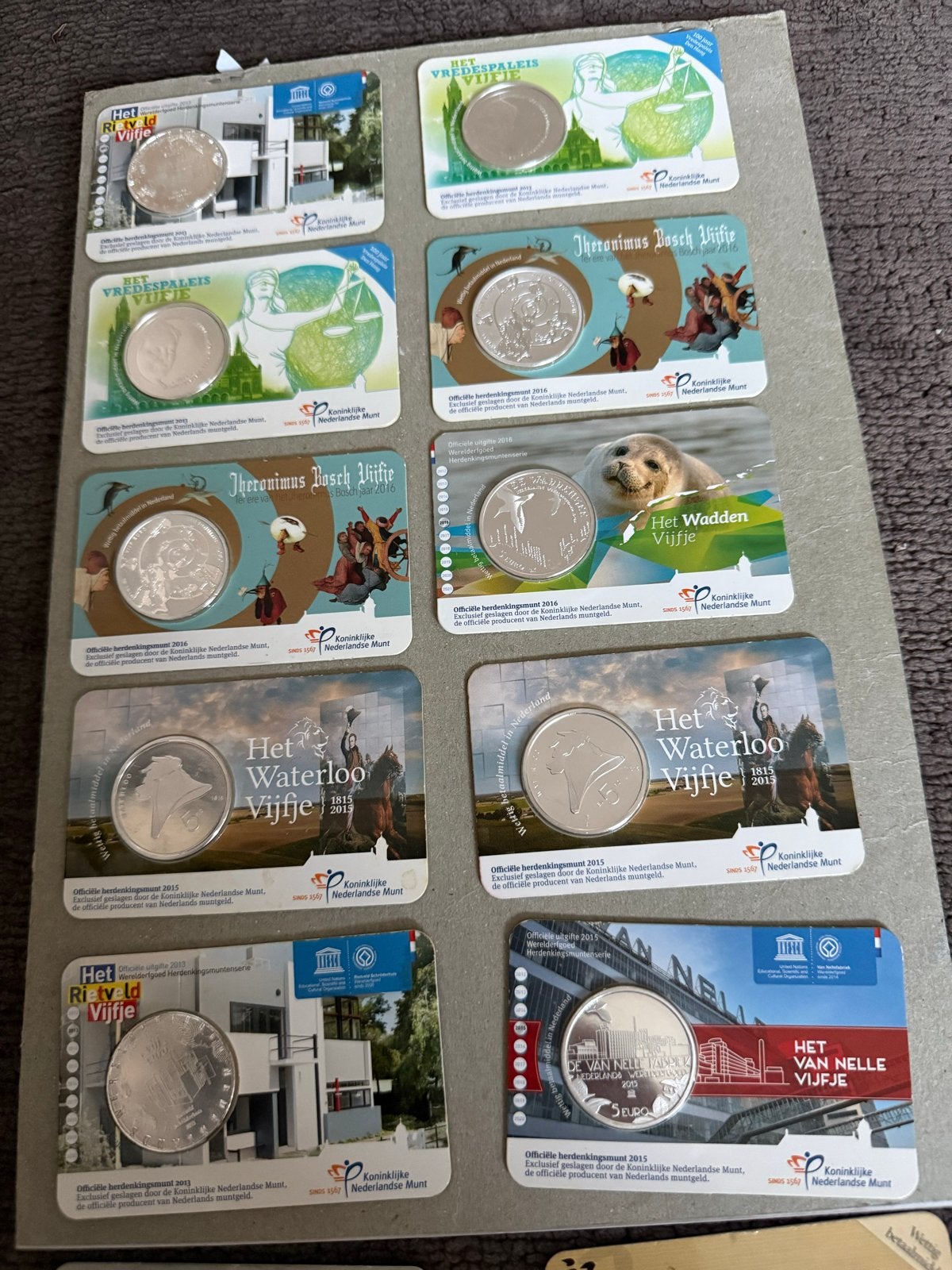 Collectie Nederlandse Herdenkingsmunten - Het Vijfje, Ophalen of Verzenden, Koningin Beatrix, 5 gulden, Setje