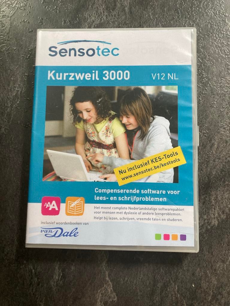 Sensotec Kurzweil 3000 V12 NL - Dyslexie Software, Ophalen, Zo goed als nieuw, Software cursus, Windows