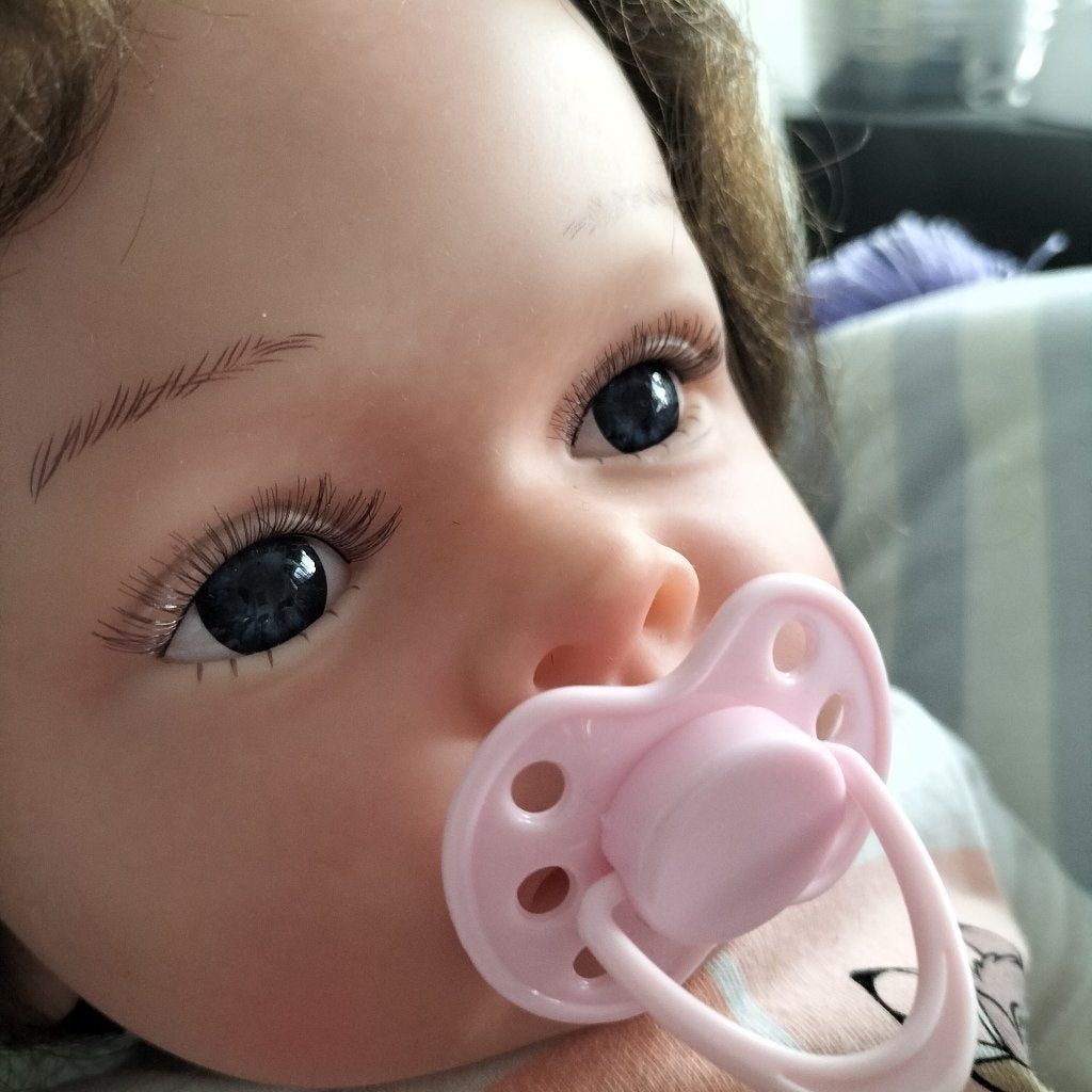 Reborn baby meisje 55 cm, Verzamelen, Ophalen of Verzenden, Nieuw, Babypop, Levensecht of Reborn
