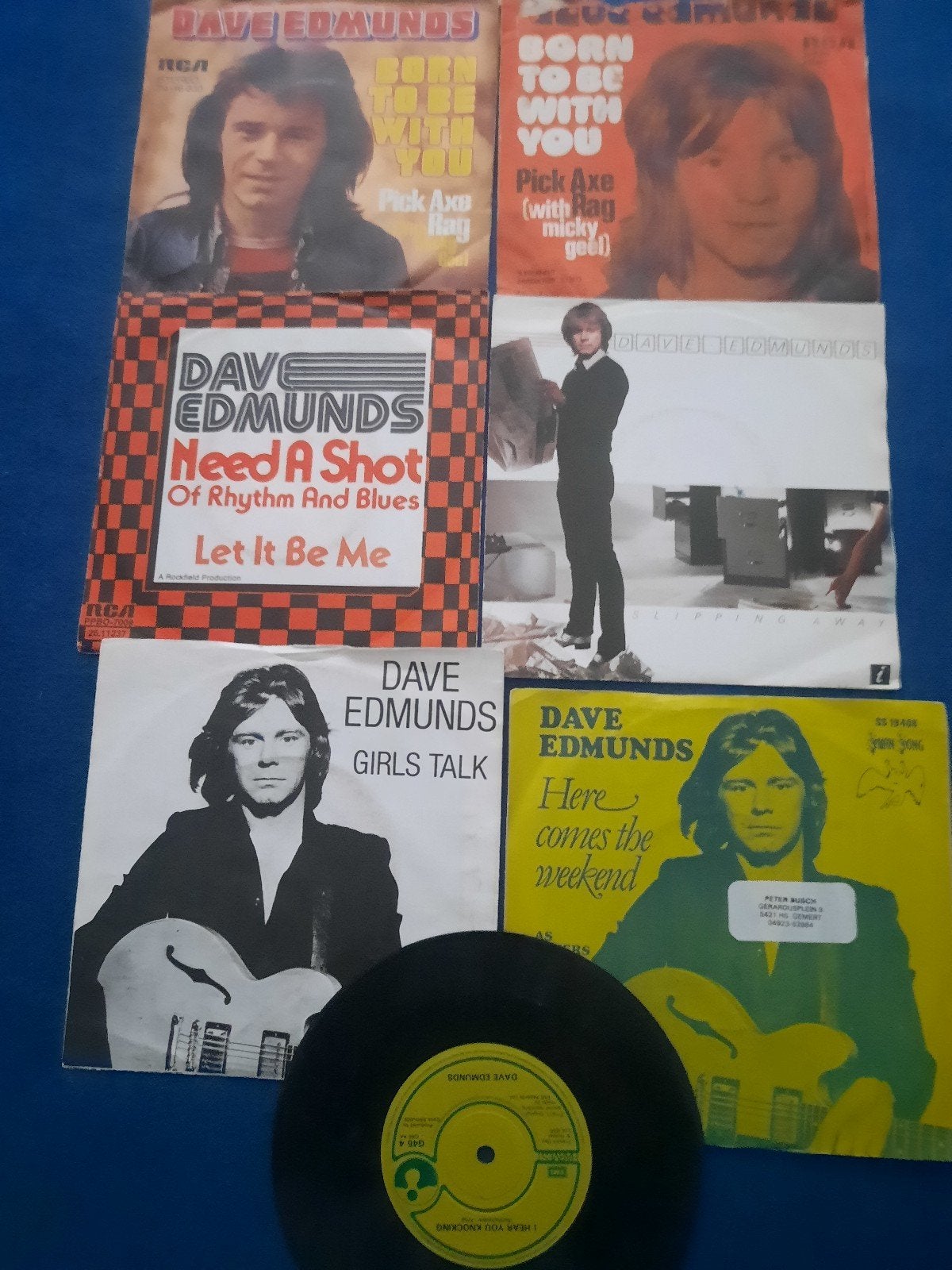 7x vinyl singels van Dave Edmunds, Cd's en Dvd's, Ophalen of Verzenden, Zo goed als nieuw, Pop