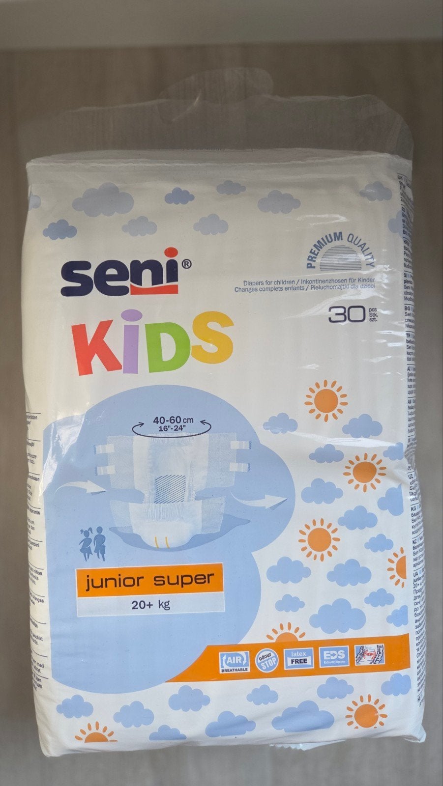 Seni Kids Junior Super luiers - 29 stuks (20+ kg), Ophalen