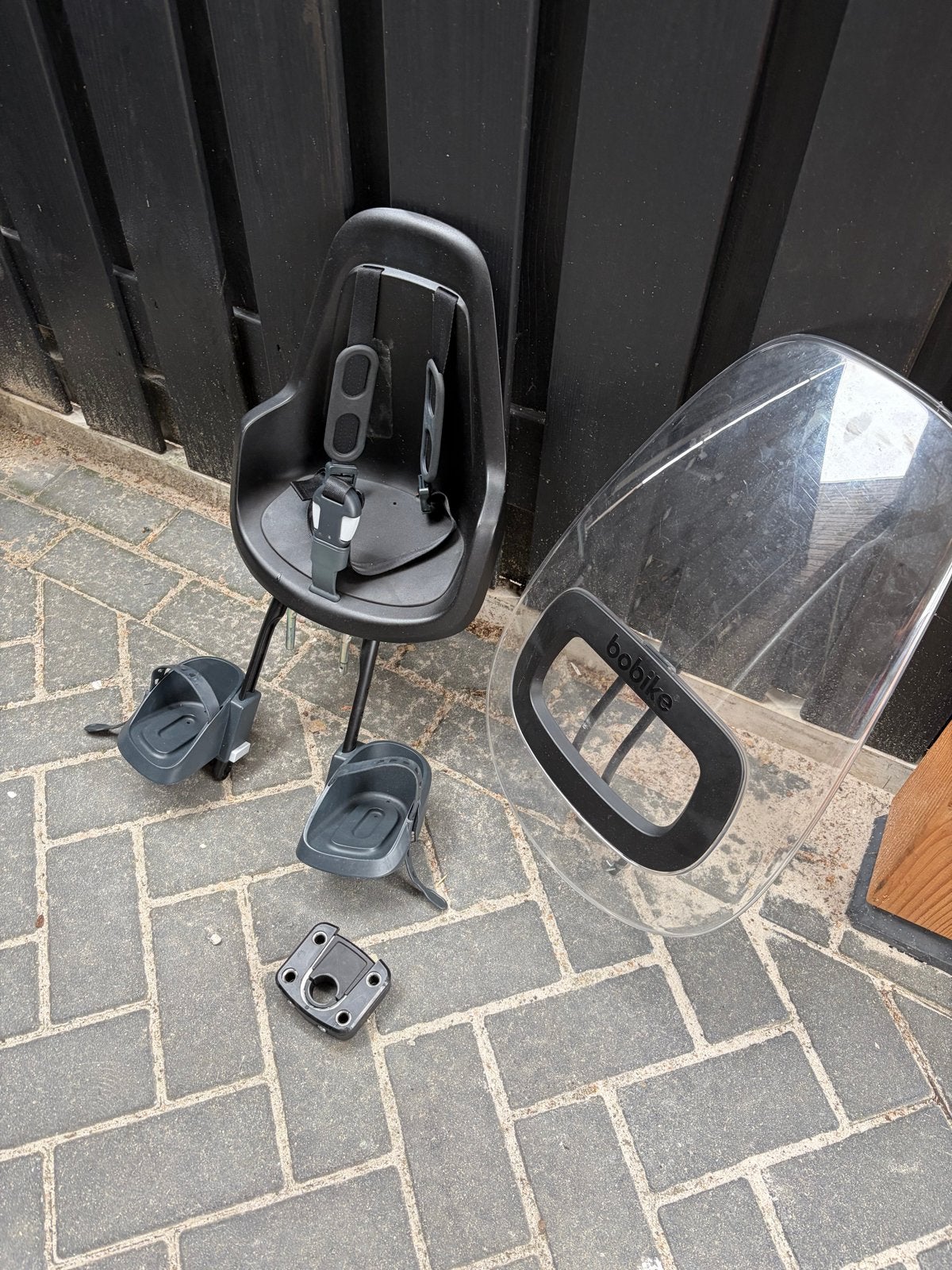 Bobike voorzitje met windscherm, Fietsen en Brommers, Fietsaccessoires | Fietsstoeltjes, Voorzitje, Ophalen of Verzenden, 0 t/m 13 kg