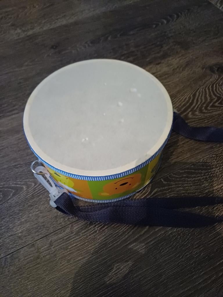Leuke kinder trommel met dierenprint en draagband, Ophalen of Verzenden, Gebruikt, Jongen of Meisje