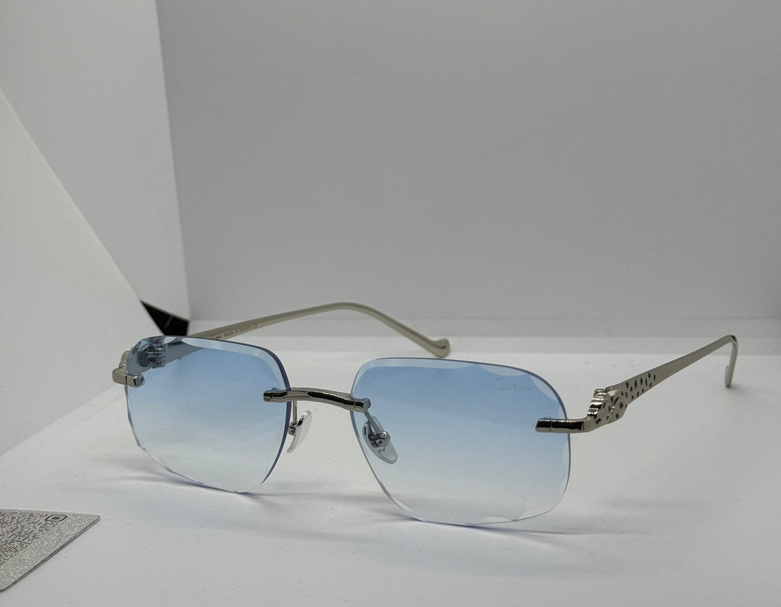 Cartier Diamond cut Bril Sky blue, Ophalen of Verzenden, Zo goed als nieuw, Overige kleuren, Overige merken
