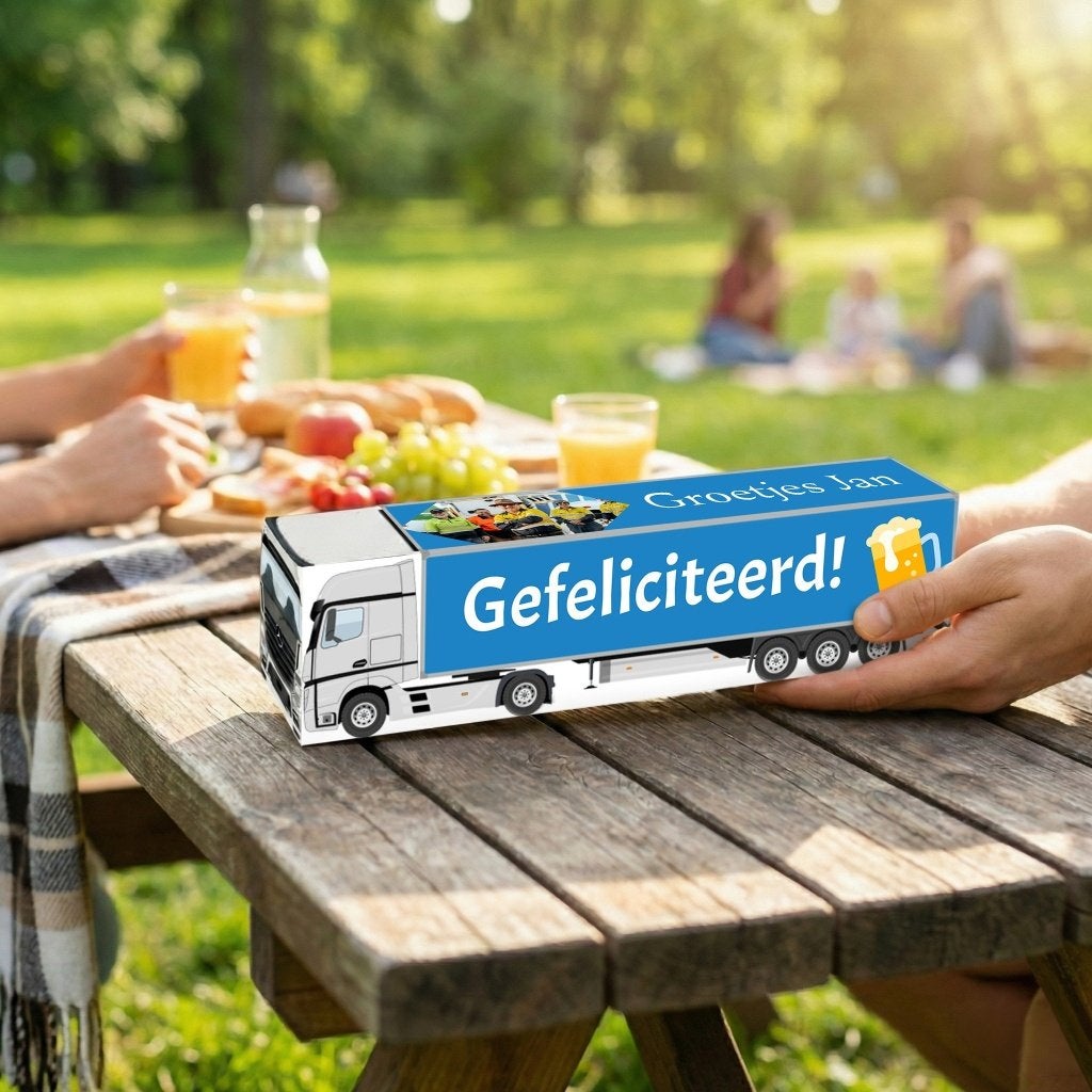 Cadeau voor Geslaagd voor je groot rijbewijs, Ophalen of Verzenden, Nieuw, Feestartikel, Overige