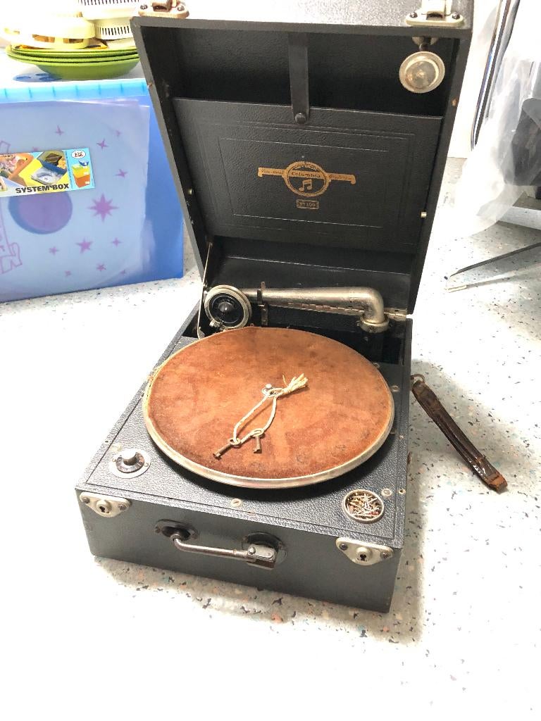78 toeren "antieke" platenspeler, Audio, Tv en Foto, Platenspelers, Ophalen of Verzenden, Gebruikt, Platenspeler, Overige merken