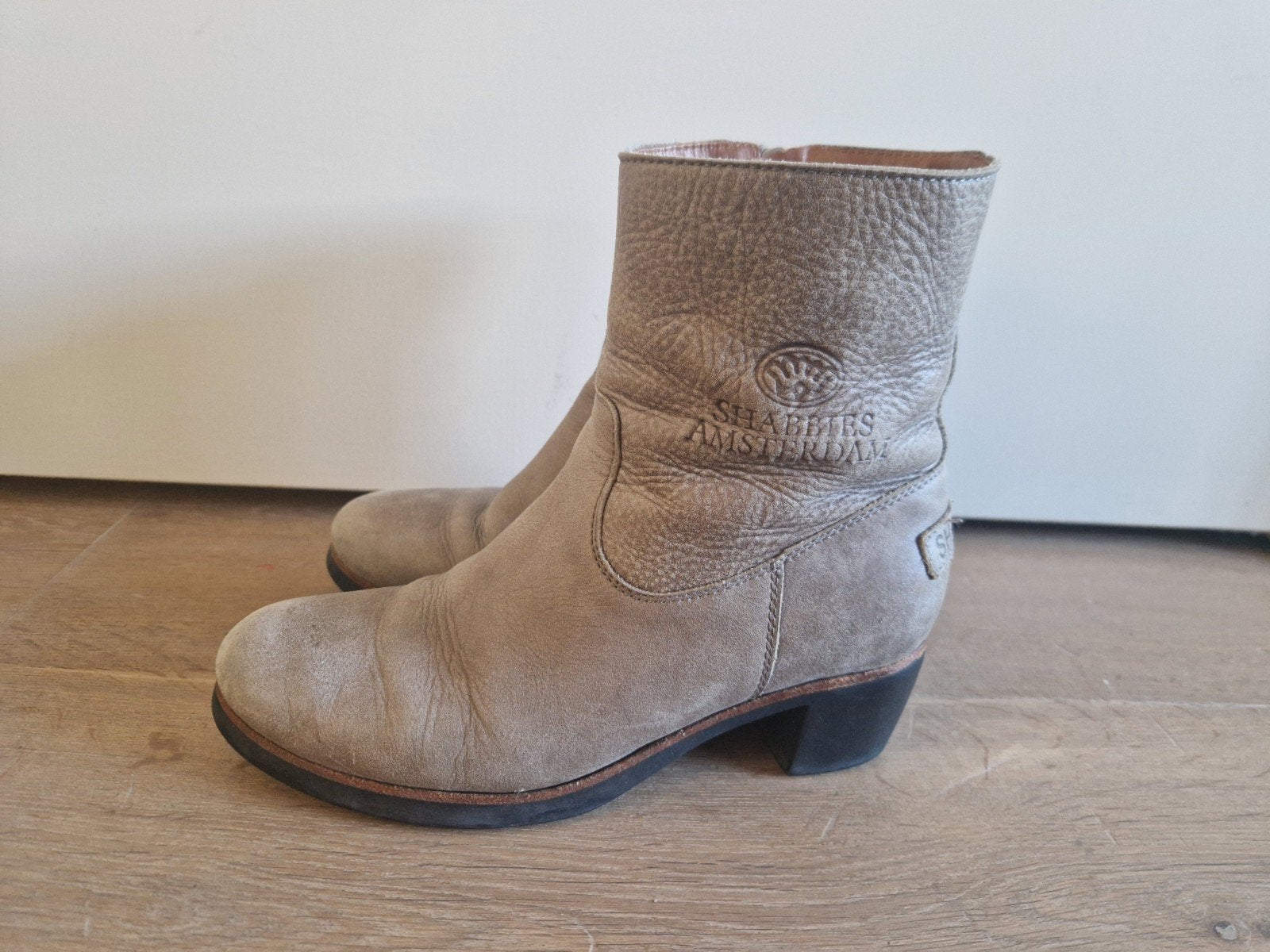 Shabbies Amsterdam korte laarzen. mt 39., Shabbies Amsterdam, Ophalen of Verzenden, Gedragen