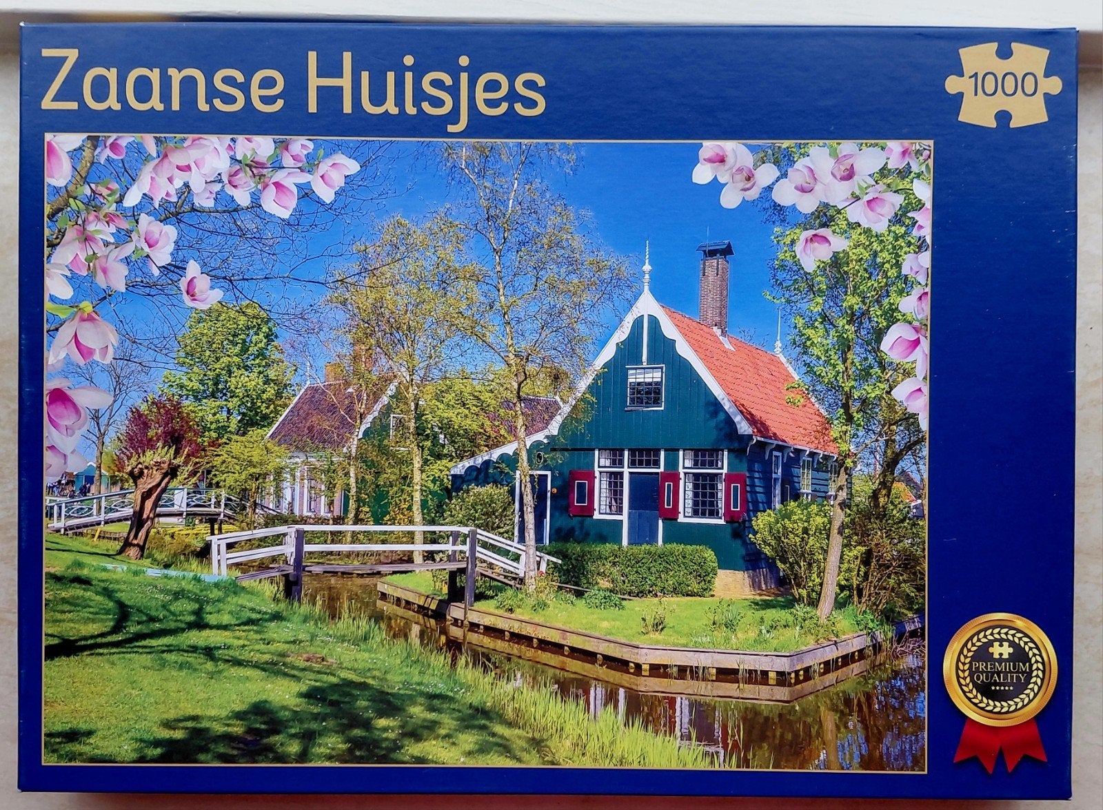 Puzzel Zaanse Huisjes 1000 compleet, Ophalen of Verzenden, 500 t/m 1500 stukjes, Zo goed als nieuw, Legpuzzel