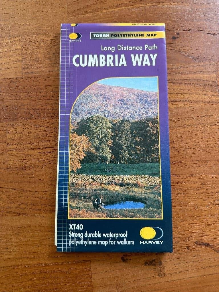Wandelkaart / topografische kaart voor de Cumbria Way, Boeken, Gelezen, Verenigd Koninkrijk, Ophalen of Verzenden, Landkaart