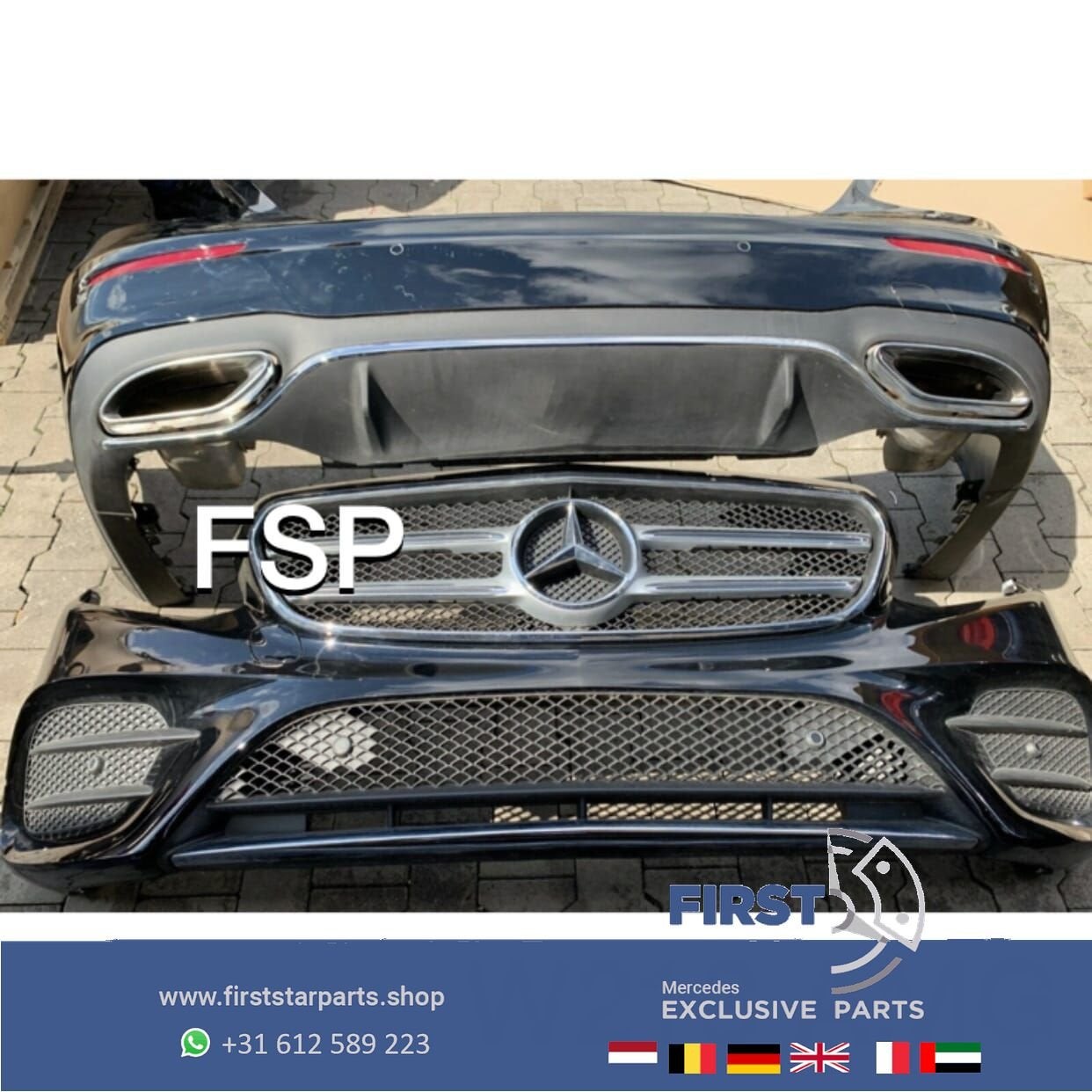 W213 E43 AMG Pakket Mercedes E Klasse 2016-2019 origineel AM, Gebruikt, -, Ophalen of Verzenden, Bumper