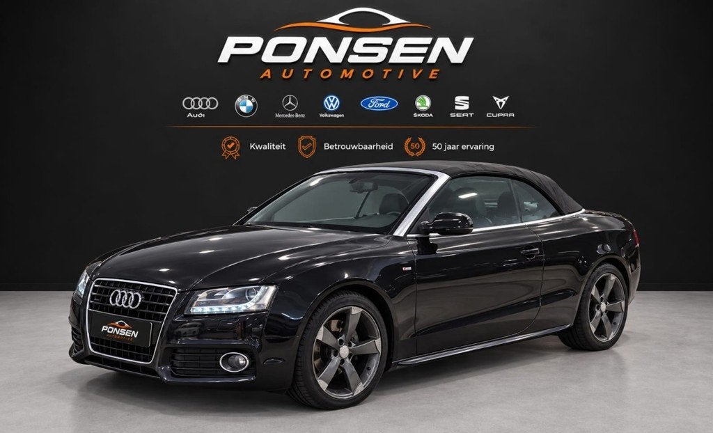 Audi A5 Cabriolet 3.0 TDI quattro Pro Line automaat, Auto's, Automaat, Euro 5, 15 km/l, Gebruikt