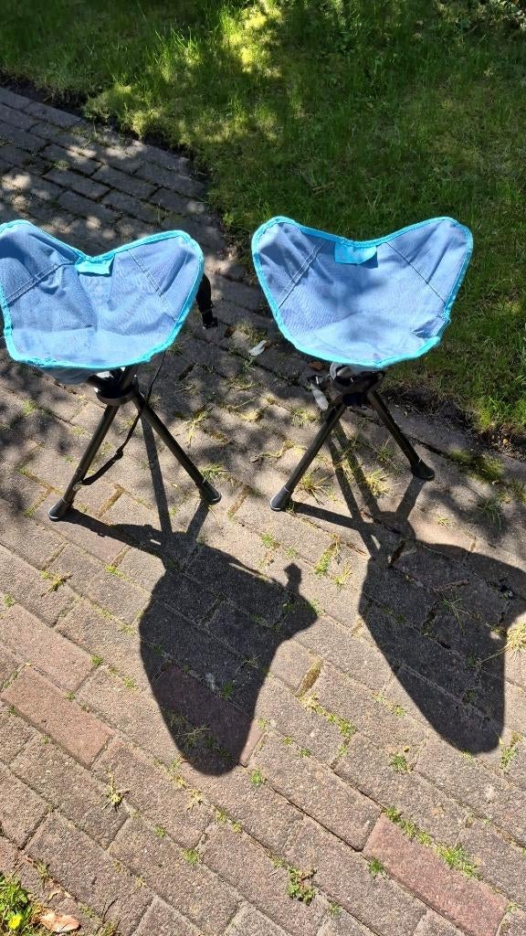Twee camping krukjes kinderen, Caravans en Kamperen, Ophalen of Verzenden, Zo goed als nieuw, Campingstoel